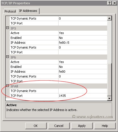 TCP Fixed Ports